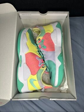 Nike Men’s Multicolor Pastel Athletic Sneakers - Green, Yellow, Pink